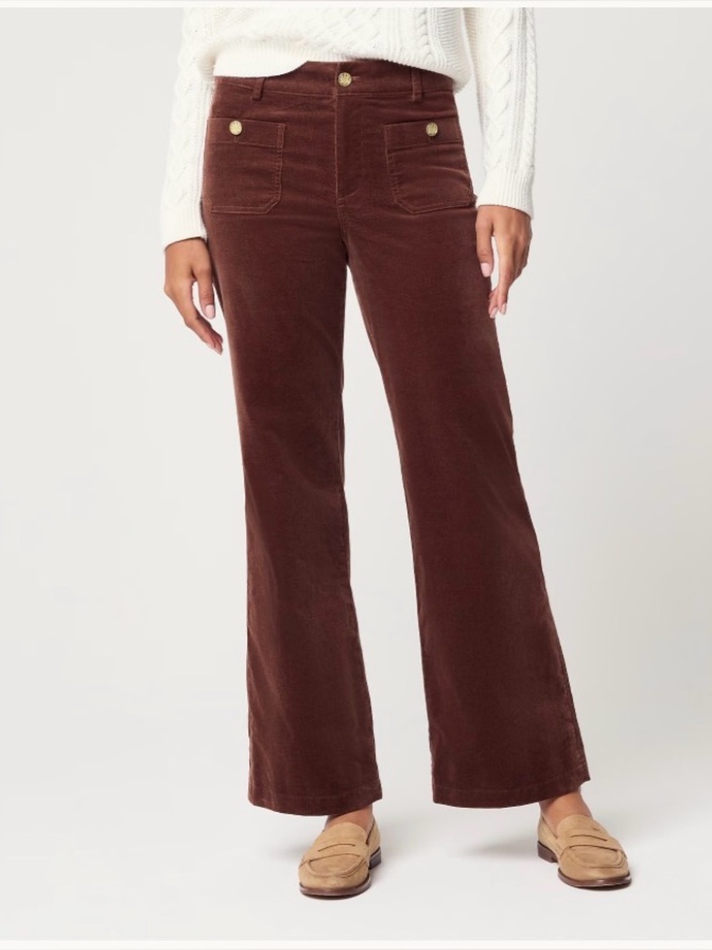 J. Crew Factory Corduroy Lizzie Wide-Leg Pant